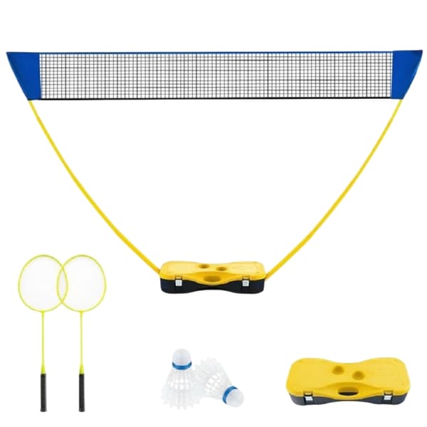 Bärbart badmintonnätset 270 cm, racketar, bärväska