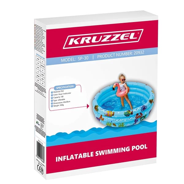 Oppustelig pool til børn - soppebassin Kruzzel 20932