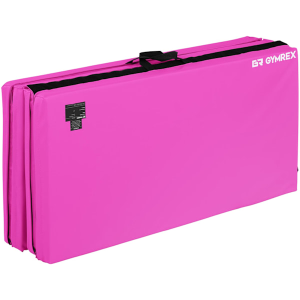 Sammenfoldelig genoptræningsgymnastikmadrasmåtte 200 x 100 x 5 cm pink
