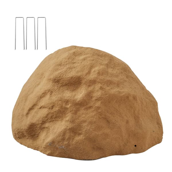 Faux stenskydd för brunnspump, medium HDPE, sandbrun