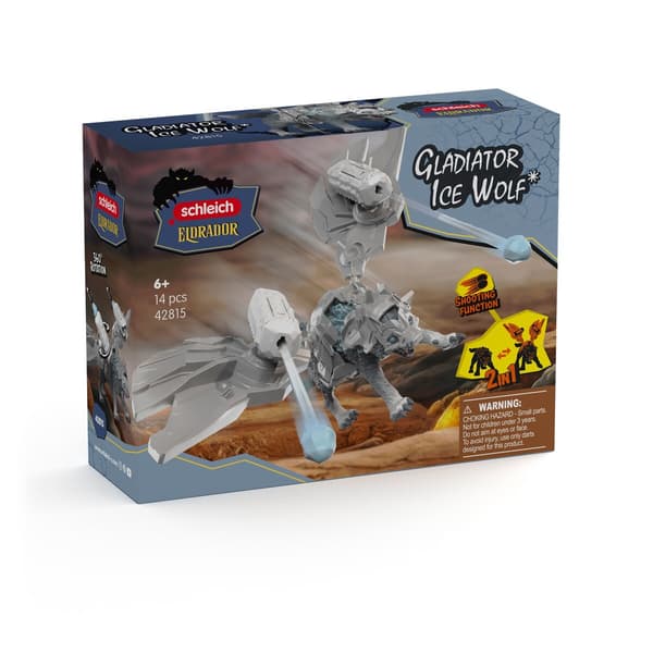 Schleich Gladiator Isvargfigur med Hjälm, Järnvingar, Pilar