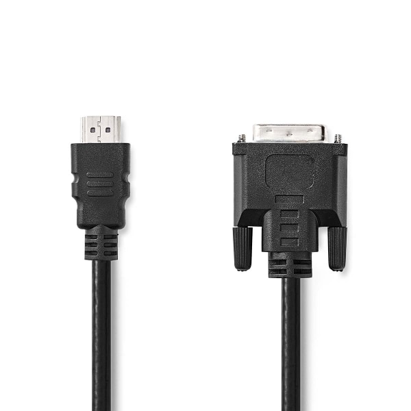 HDMI™ kabel | HDMI™ Kontakt | DVI-D 24+1-Pin Hane | 1080p | Nick