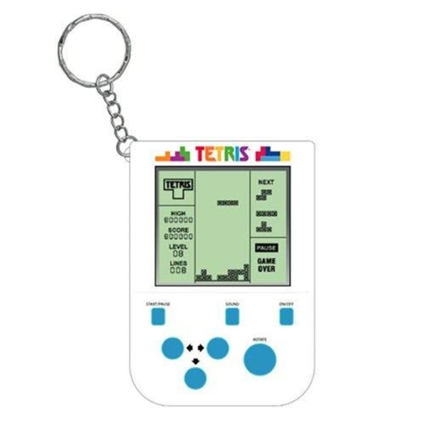 Tetris Mini Retro handhållet videospel nyckelring