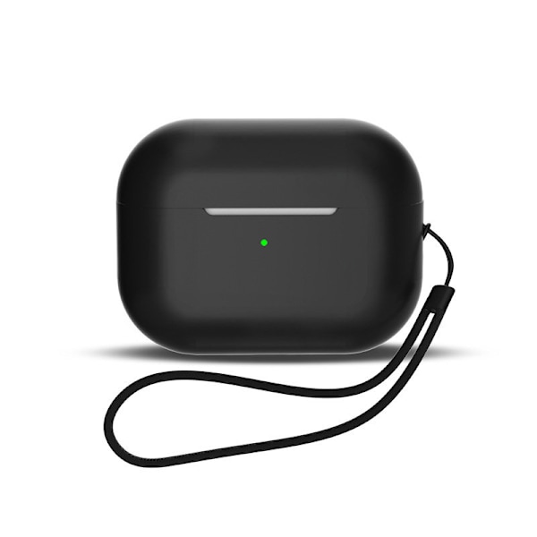 Silikonfodral för AirPods 1/2 hörlurar + handledsrem svart
