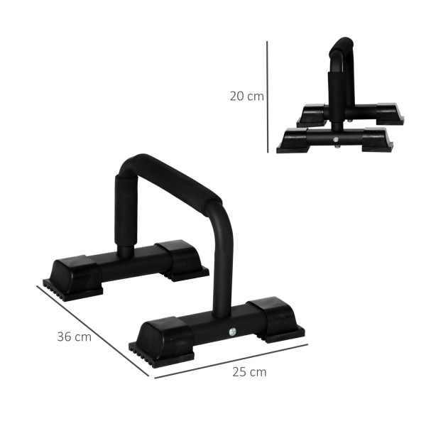 Push-Up-Tangot, 2 Kpl Liukumattomia Push-Up-Tankoja Terästä