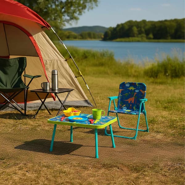 Hopfällbar campingstol för barn med djurmotiv