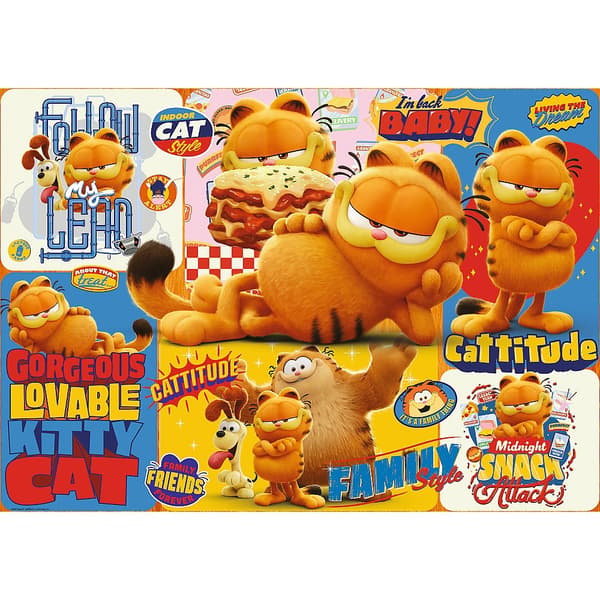 Garfield Collage Puslespil 1000 Brikker, 68.3 x 48 cm