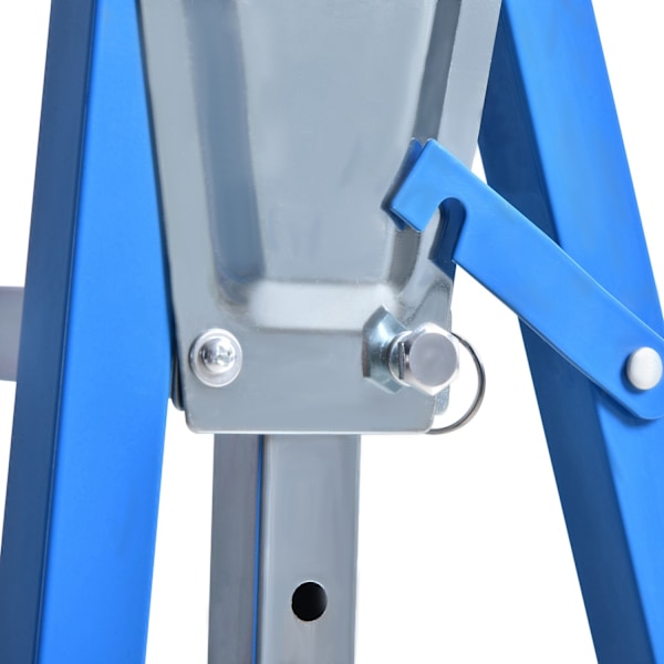 2 X Stilladsbuk, Foldebuk, Højdejusterbar Op Til 200 Kg, Stål, Blå, 68X58X80-130Cm