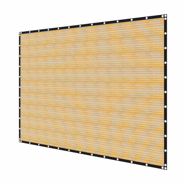 Solskyddsduk 3,6 x 6,2 m, 90 % block, HDPE, öljetter