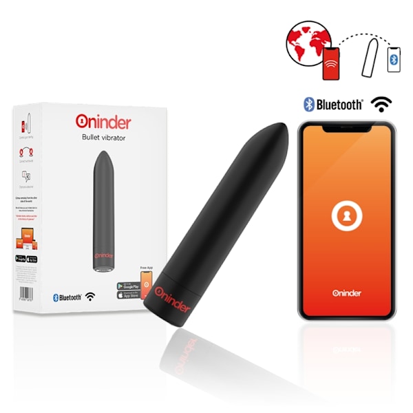 Oninder - Berlin Bullet Vibrator Black 9 Modes 8,5 X 2 cm - ilmainen sovellus