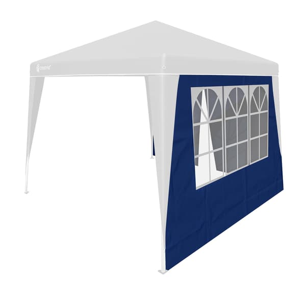 Pavillon sidepaneler, 2-pak, blå, 3x3m, lynlås