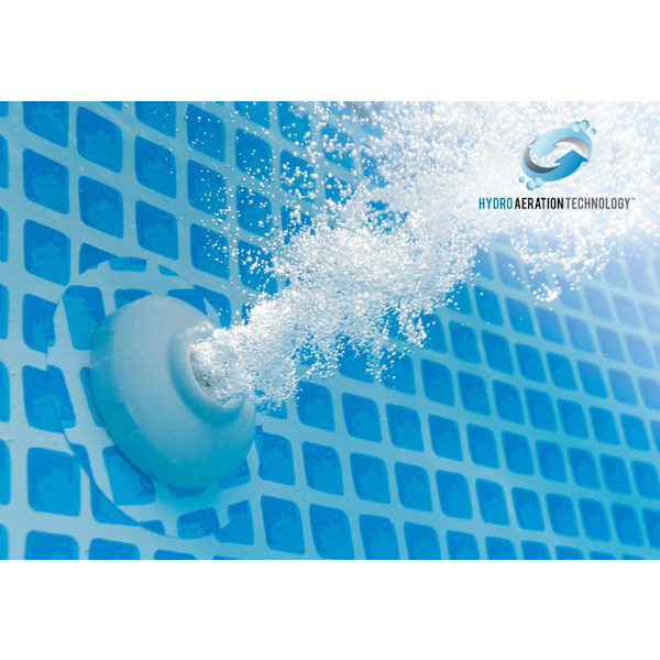 Stor rektangulær haveramme pool 4-5x2-2-m INTEX