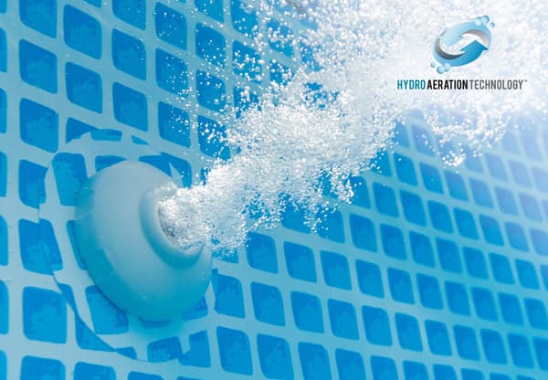 Stor rektangulär trädgårdsbassäng 4-5x2-2-m INTEX