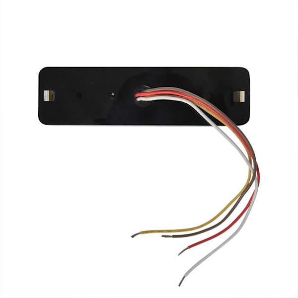 Takavalo 12/24V 3 toimintoa 135x38mm LED pidikkeellä musta läpipainopakkauksessa