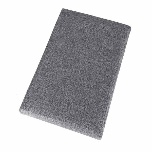 Grå foldbar opbevaringsfodbold med sæde, 50x31x31 cm