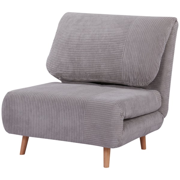 2-I-1 Sovesofa, Stoleseng, Justerbar Klapmadras, Gæsteseng, Klapseng, Ledningslook Til Soveværelse Og Stue, Polyester Lysegrå