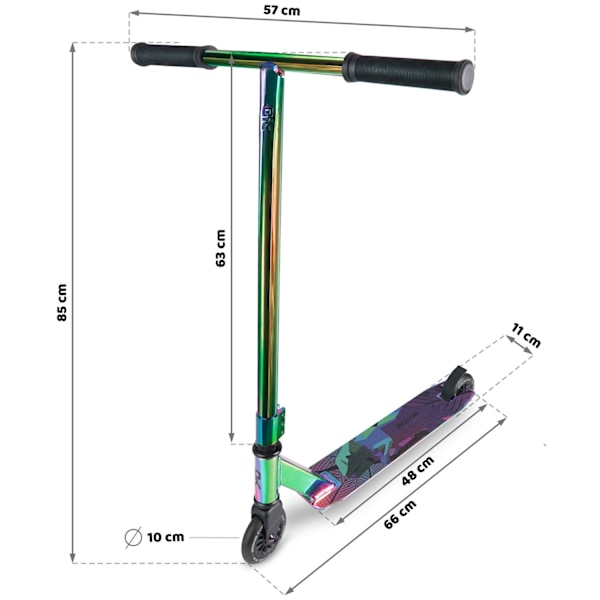 High Performance Trick Scooter SOKE EVO Street Neochrome