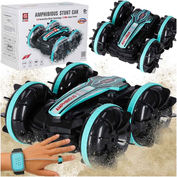 Amfibinen RC-auto, Eleohjaus, 4x4 2.4GHz