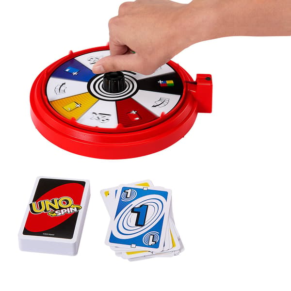 UNO Spin Kortspil med Spinningbræt, 2-10 Spillere