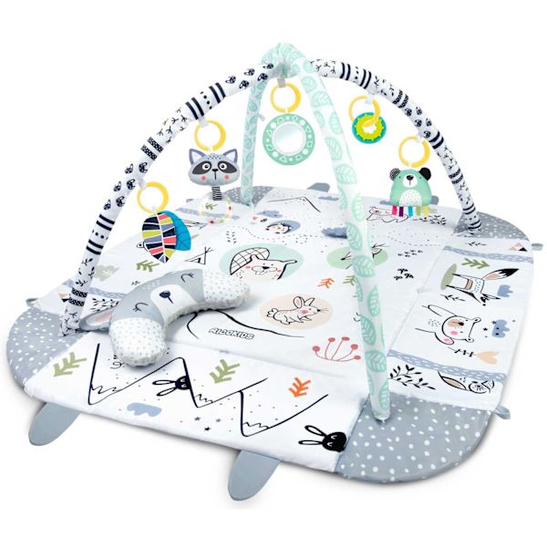 Interaktiv och pedagogisk lekmatta 110 x 100 cm Kanin Ricokids