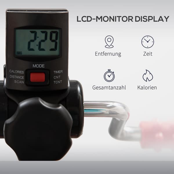 Senior-kuntopyörä LCD-näytöllä ja hierontarullilla