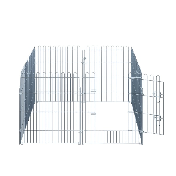 Udendørs Indhegning Til Hvalpe, 8-Delt Hvalpeløb & Kravlegård, 63X76 Cm, Sikkert Og Stabilt