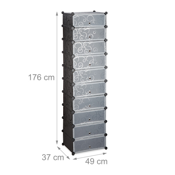 Kenkähylly 10 tasoa