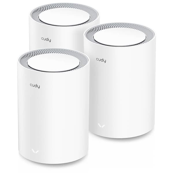 CUDY Mesh Solution M3000 3-pk AX3000 Gigabit Wi-Fi 6 2.5G White