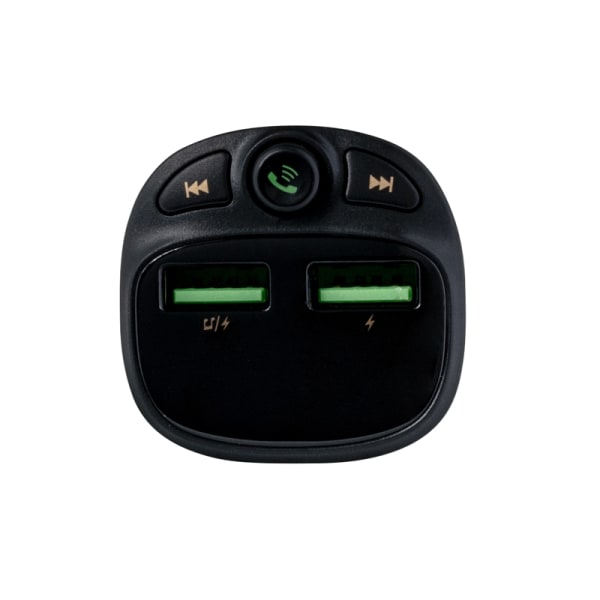 WEKOME WP-C26 - Bluetooth / MicroSD / 2x USB-A FM-lähetin + 17 W autolaturi (musta)