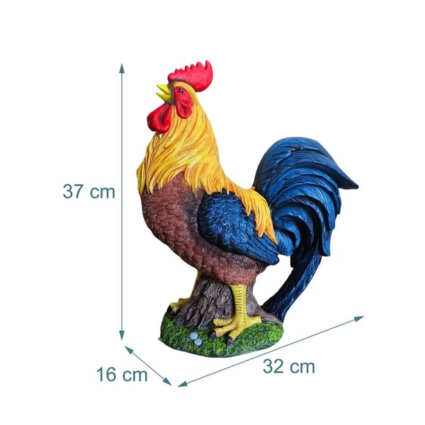 Kyllingehavepynt – Vejrbestandig polyresin, 24 cm