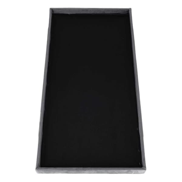 Fløjlsbænk med opbevaring, foldbar, 76x38x38cm, grå