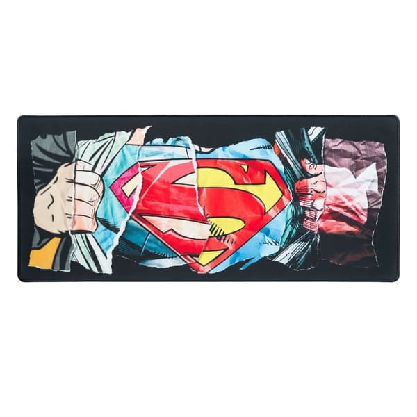 Superman skrivebordsmåtte, stor størrelse, slidstærkt materiale