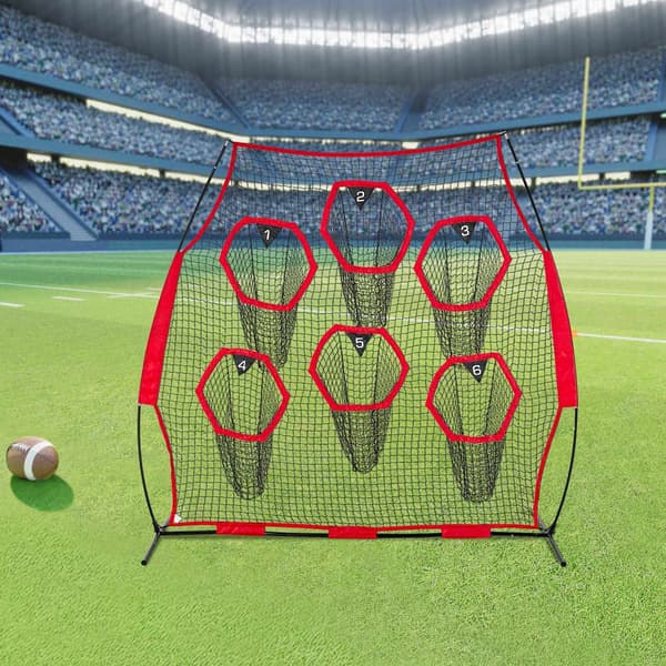 Fodboldkastnet, 2,4 x 2,4 m, 6 mållommer; Bæretaske