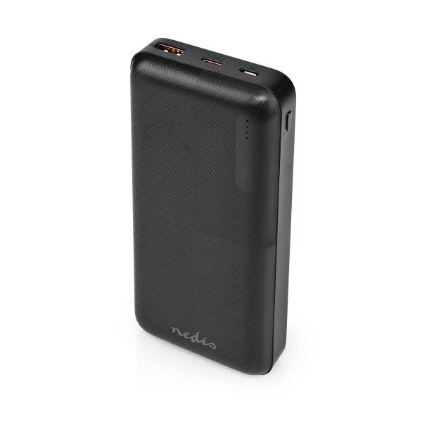 Powerbank | 20000 mAh | 1.5 / 2.0 / 3.0 A | Antal output: 2 | Output tilslutning: 1x USB-A / 1x USB-C™ | Input forbindels: 1x Micro USB / 1x USB-C™ |
