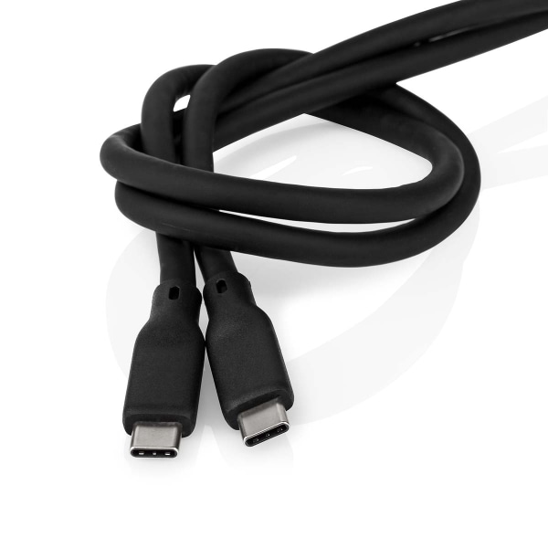 USB-kabel | USB 3.2 Gen 1 | USB-C™ Hane | USB-C™ Hane | 60 W | 8K@30Hz | 5 Gbps | Nickelplaterad | 1.50 m | Rund | Silikon | Svart | Låda