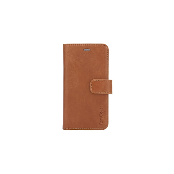 RADICOVER Strålingsbeskyttelse Mobiletui Læder iPhone 6/7/8/SE 2i1 magnetisk cover Brun