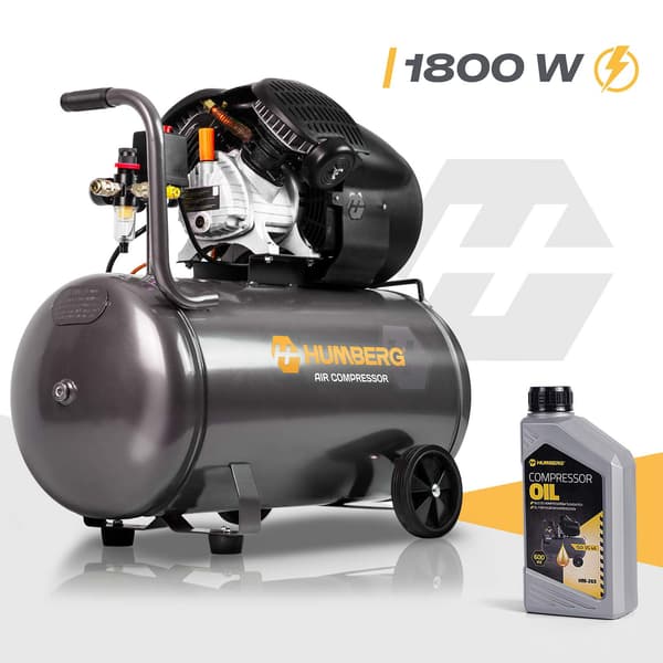 Olieluftkompressor, 100 l, 8 bar, 2800 o/min.