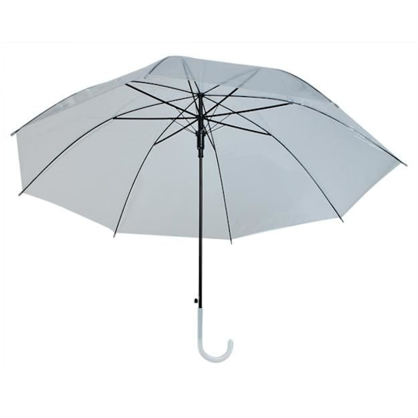 Transparent vitt paraply
