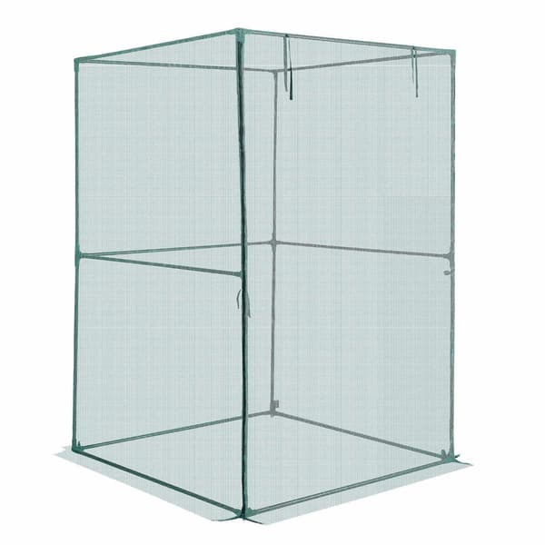 Afgrødebur 1,2 x 1,2 x 1,8 m, lynlåsdørnet