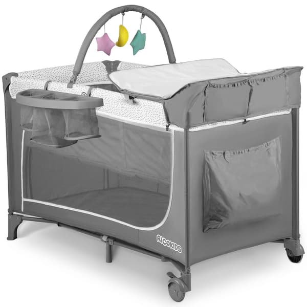 Matkasänky 125x65x78 cm RK-241 Harmaa