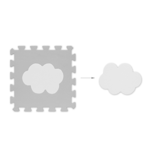 pusselmatta med 18 bitar Cloud