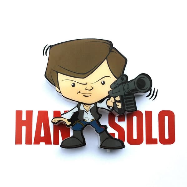Star Wars Han Solo 3D Light FX Mini Lampe, Natlys til børn