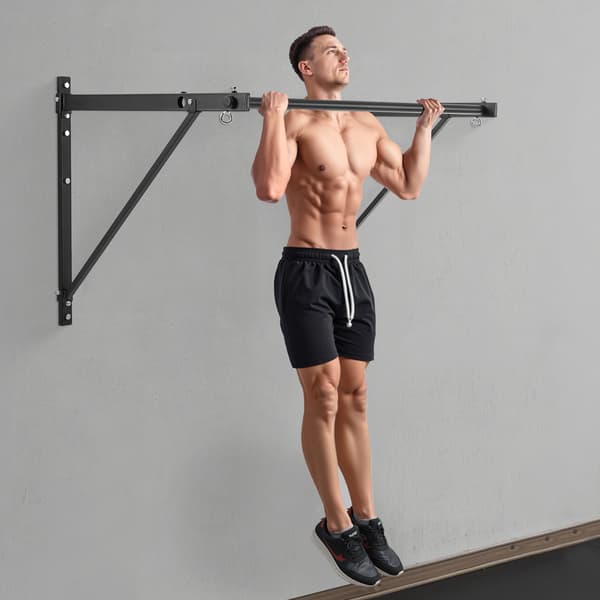 Väggmonterad pull-up-stång, 136 cm bred, kapacitet 180 kg