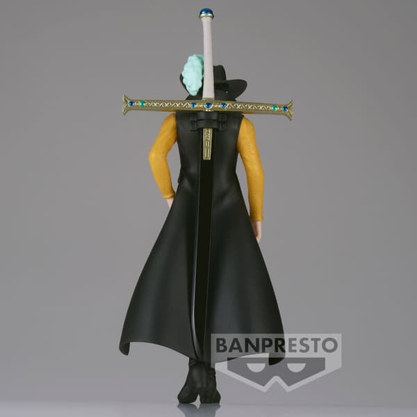 One Piece Dracule Mihawk Shukko figur, 16 cm samleobjekt