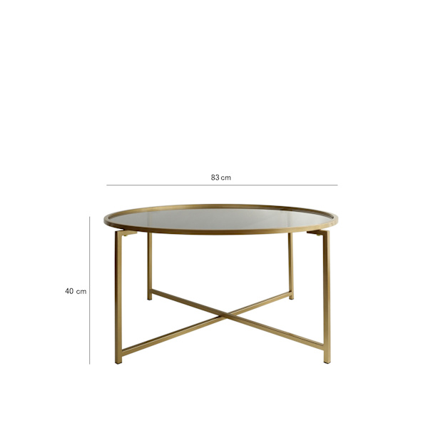 Soffbord Guld Sun S404F - Guld, Fume