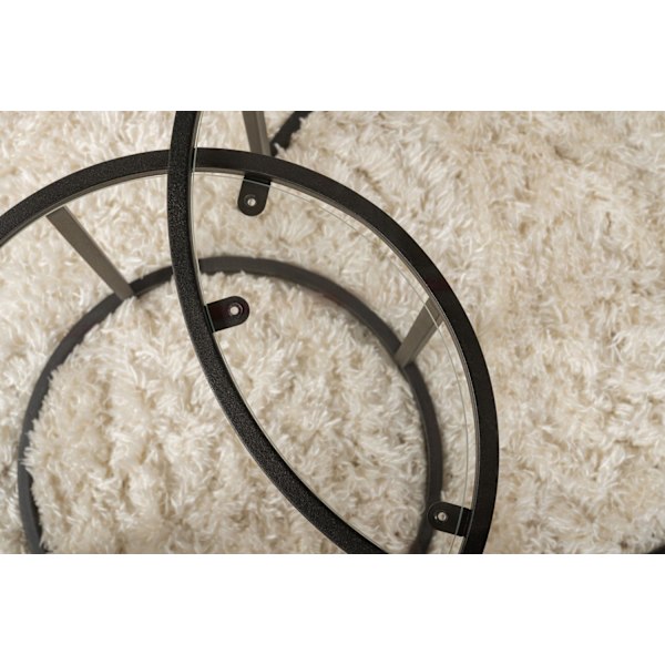 Soffbordsset Svart-Transparent-60-42