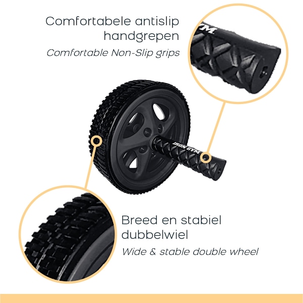 Iron Gym - Dual Ab Wheel - Mavetræner