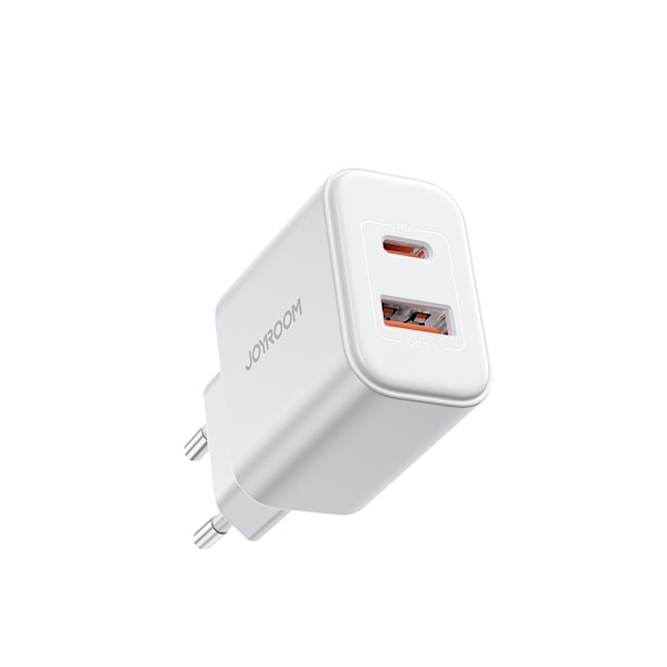 USB-A USB-C PD 20W netværksoplader + USB-C kabel JR-TCF05 hvid