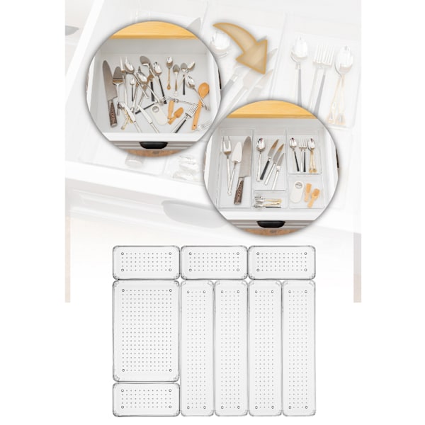 Drawer Organizer SET9 - Transparent