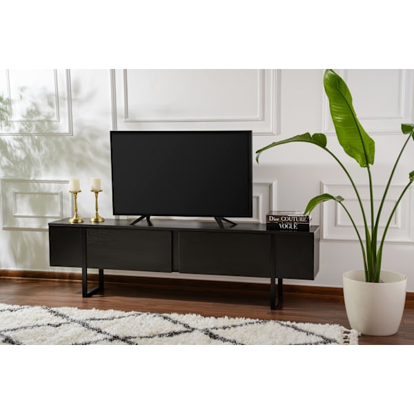 TV Stand Serenity - Træ Sort, Sort